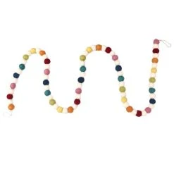 Brand new 🔔 6ft. Bright Multicolor Felt Pom Pom Garland by Ashland® 🔔 -Ashlandty Shop 10700465 3