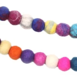 Budget 🔥 Assorted 6ft. Multicolor Felt Pom Pom Garland by Ashland® ❤️ -Ashlandty Shop 10700484 4