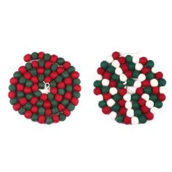 Top 10 ✔️ Assorted 6ft. Red & Green Felt Pom Pom Garland by Ashland® ✔️ -Ashlandty Shop 10700508 2