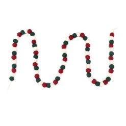 Top 10 ✔️ Assorted 6ft. Red & Green Felt Pom Pom Garland by Ashland® ✔️ -Ashlandty Shop 10700508 3