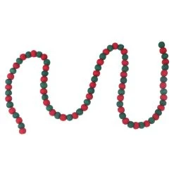 Top 10 ✔️ Assorted 6ft. Red & Green Felt Pom Pom Garland by Ashland® ✔️ -Ashlandty Shop 10700508 4