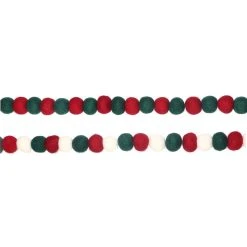 Top 10 ✔️ Assorted 6ft. Red & Green Felt Pom Pom Garland by Ashland® ✔️ -Ashlandty Shop 10700508 5