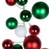 Best Pirce 😉 6ft. Red, White & Green Ball Ornament Garland by Ashland® ❤️ -Ashlandty Shop 10700510 1