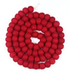 Flash Sale 👍 6ft. Red Felt Pom Pom Garland by Ashland® ✨