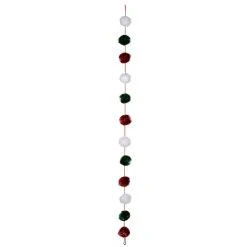 Best deal ✔️ 6ft. Red, Green & White Pom Pom Garland by Ashland® 🧨 -Ashlandty Shop 10700522 3
