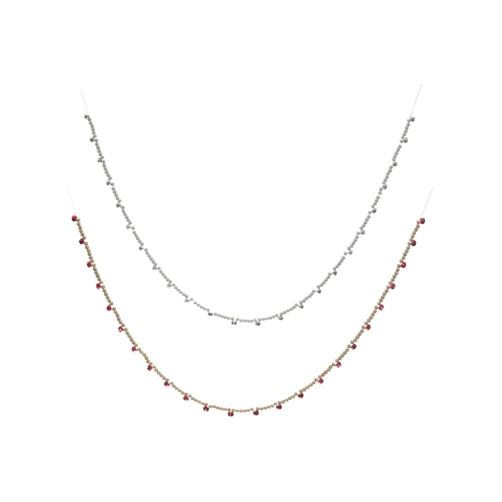 Outlet ๐ Assorted 6ft. Beaded Garland with Bells by Ashland® ๐ฅฐ 3 Outlet ๐ Assorted 6ft. Beaded Garland with Bells by Ashland® ๐ฅฐ