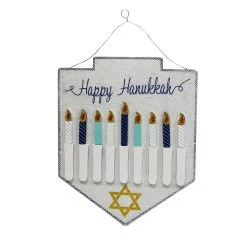 Best Pirce 🔔 14'' Hanukkah Menorah Felt Wall Sign by Ashland® 👏