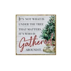 Wholesale ⭐ 8" Gather Around the Tree Tabletop Sign by Ashland® 🔔