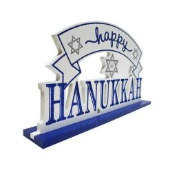 Discount ✔️ 7'' Happy Hanukkah Glitter Tabletop Sign by Ashland® 🥰 -Ashlandty Shop 10700691 3