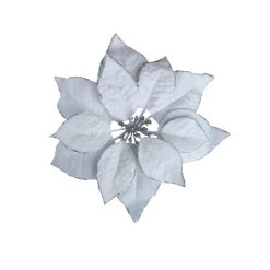 Outlet 🔔 White Poinsettia Accent Clip by Ashland® ⭐