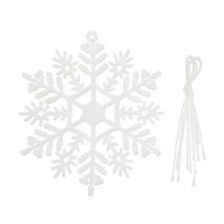 New 💯 4'' Mini White Snowflake Accents, 6ct. by Ashland® 🔔