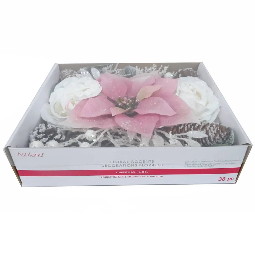 Best Sale ⭐ Pink Poinsettia & Peony Accents by Ashland® ✔️ 5 Best Sale ⭐ Pink Poinsettia & Peony Accents by Ashland® ✔️ - Image 3