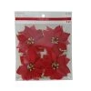 Buy ⭐ 3.5" Red Poinsettia Accents with Glittery Gold Tips by Ashland®, 4ct. 🛒 -Ashlandty Shop 10700766 1