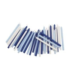 Promo ✔️ Blue & White Hanukkah Candles by Ashland®, 45ct. 💯 -Ashlandty Shop 10700785 4