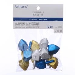 Budget ❤️ Blue, Gold & Silver Dreidels by Ashland®, 12ct. ❤️
