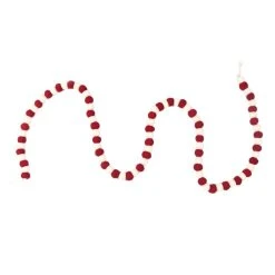 Coupon ❤️ 6ft. Red & White Felt Pom Pom Garland by Ashland® 🔔 -Ashlandty Shop 10700807 3