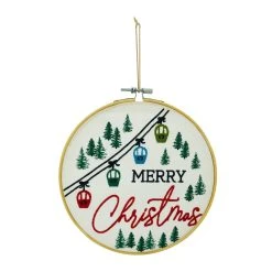 Deals 🤩 Assorted Christmas Greeting Embroidery Hoop Wall Accent by Ashland® ❤️ -Ashlandty Shop 10700816 3