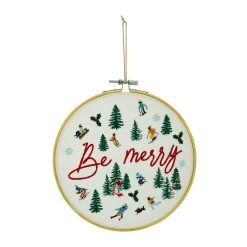 Deals 🤩 Assorted Christmas Greeting Embroidery Hoop Wall Accent by Ashland® ❤️ -Ashlandty Shop 10700816 4