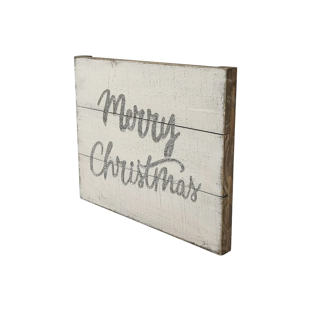 Budget ❤️ Merry Christmas Whitewashed Wood Plank Wall Sign by Ashland® 🤩 4 Budget ❤️ Merry Christmas Whitewashed Wood Plank Wall Sign by Ashland® 🤩 - Image 2