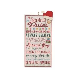 Best reviews of 😍 Santa's Rules Wall Sign by Ashland® 🔔