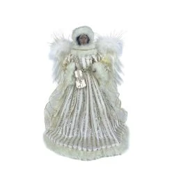 New ❤️ 16" Angel in Silver & White Striped Robes by Ashland® ❤️