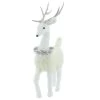 Promo 🥰 20.5" White Standing Deer with Tinsel Wreath Tabletop Figure by Ashland® ✔️ -Ashlandty Shop 10700887 1