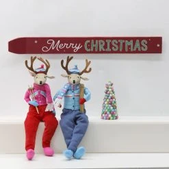 Outlet ❤️ Assorted 23.5" 👍 Christmas Sitter Deer Tabletop Accent by Ashland® 🧨 -Ashlandty Shop 10700906 4