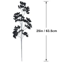 Cheapest 🧨 Black Berry & Silver Glitter Micro Berry Stem by Ashland® ✨ -Ashlandty Shop 10700986 3