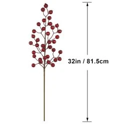 Budget ❤️ Iced Red Rose Berry Stem by Ashland® 🧨 -Ashlandty Shop 10700997 3