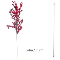 Best Pirce ⭐ Red Berry Cluster Stem by Ashland® 😀 -Ashlandty Shop 10701000 3