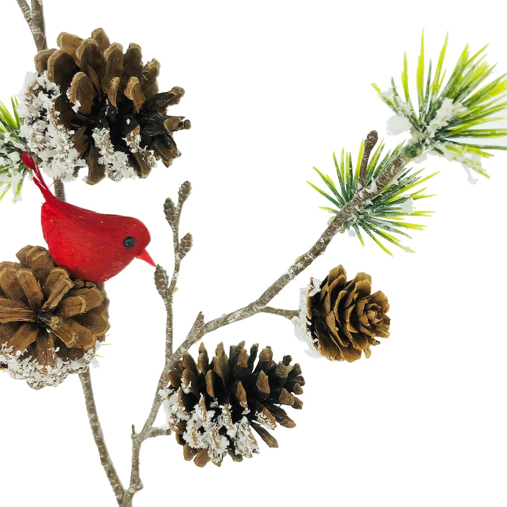 Deals 🛒 Pinecone Stem with Cardinals by Ashland® ❤️ 4 Deals 🛒 Pinecone Stem with Cardinals by Ashland® ❤️ - Image 2
