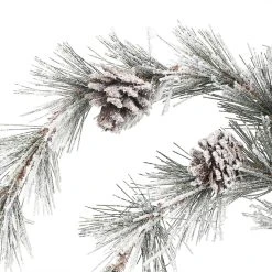 Budget ✔️ Flocked Hanging Pine & Pinecone Stem by Ashland® 👍 -Ashlandty Shop 10701068 2
