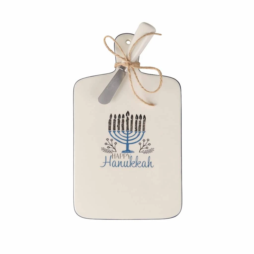 Buy π Hanukkah Cheese Board & Knife Set by Ashland® π― 3 Buy π Hanukkah Cheese Board & Knife Set by Ashland® π―