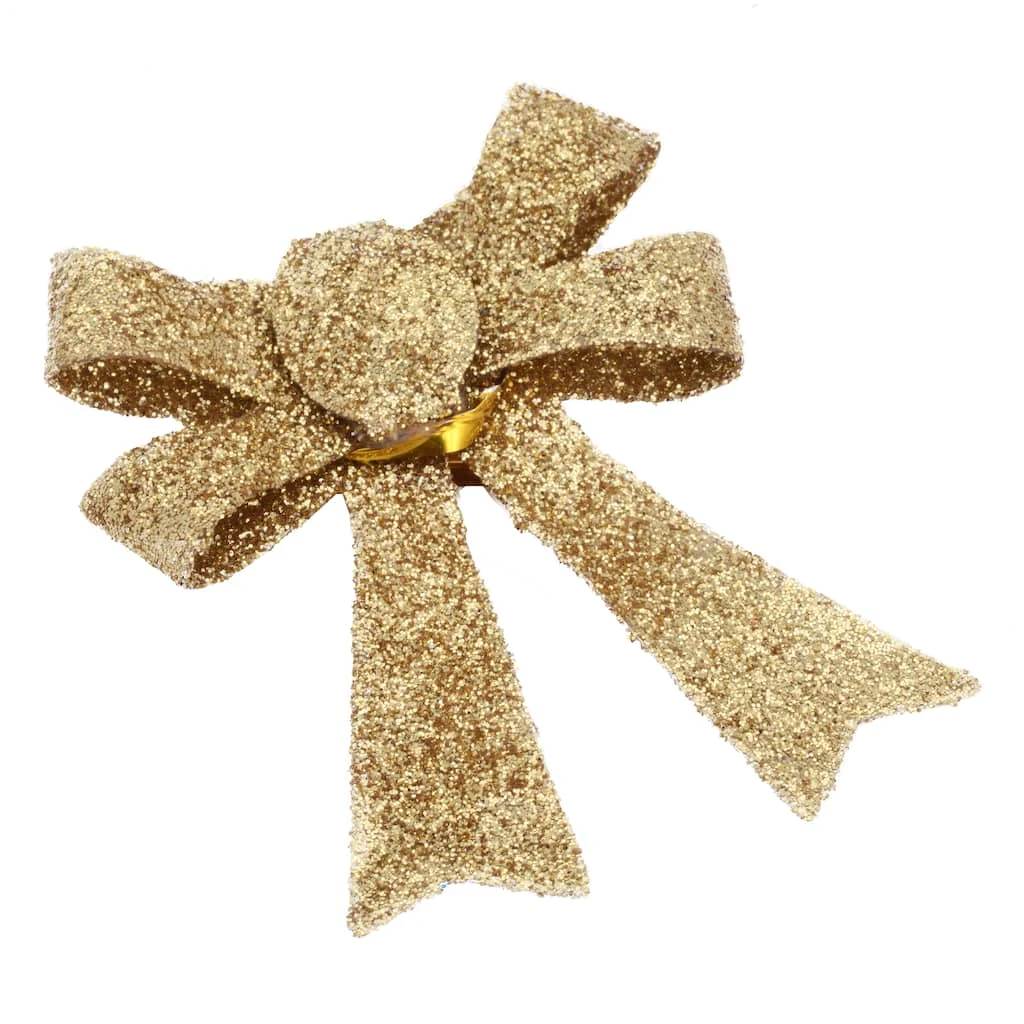 Coupon 👍 Gold Glitter Bows, 6ct. by Ashland® Christmas ⭐ 4 Coupon 👍 Gold Glitter Bows, 6ct. by Ashland® Christmas ⭐ - Image 2