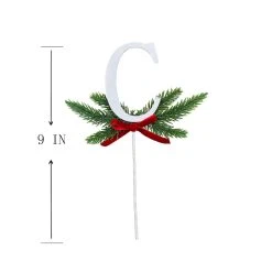 Discount 🧨 Christmas Pine Sprig Letter C Pick by Ashland® 😉 -Ashlandty Shop 10701097 3