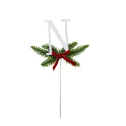 Discount ❤️ Christmas Pine Sprig Letter N Pick by Ashland® 🧨