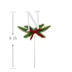 Discount ❤️ Christmas Pine Sprig Letter N Pick by Ashland® 🧨 -Ashlandty Shop 10701126 3