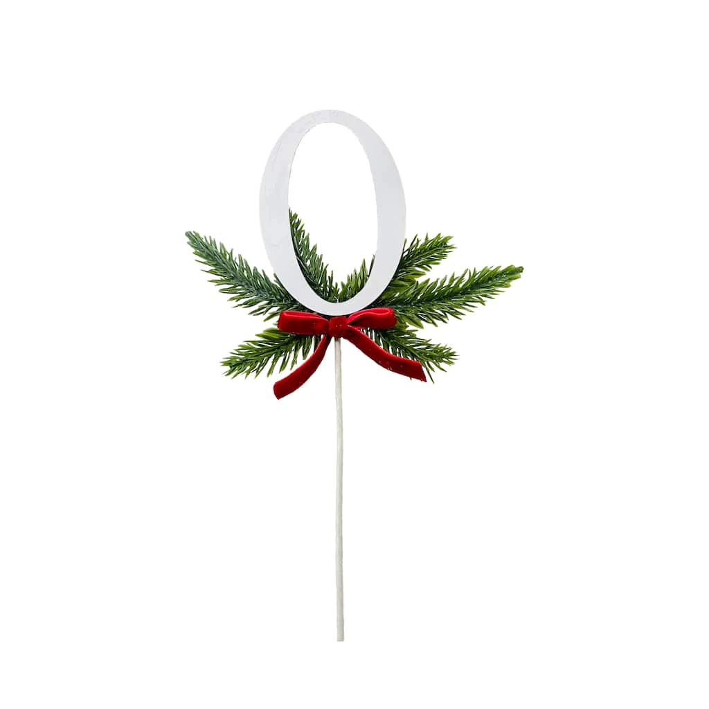 Promo 🎁 Christmas Pine Sprig Letter O Pick by Ashland® ⌛ 3 Promo 🎁 Christmas Pine Sprig Letter O Pick by Ashland® ⌛