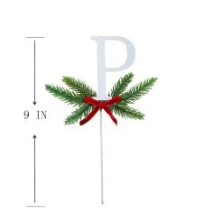 Wholesale ⌛ Christmas Pine Sprig Letter P Pick by Ashland® 😍 -Ashlandty Shop 10701132 3