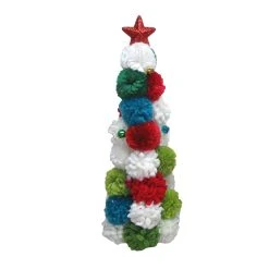 New 👏 15.7" Multicolor Pom-Pom Tabletop Christmas Tree by Ashland® 🥰