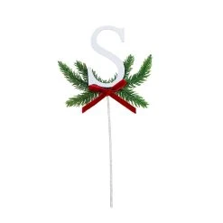 Cheapest 👍 Christmas Pine Sprig Letter S Pick by Ashland® 🎁