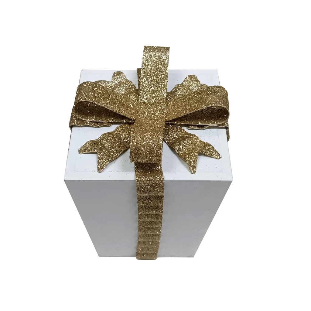 Flash Sale ⭐ 6.1" White Gift Box Tabletop Decoration by Ashland® ⌛ 4 Flash Sale ⭐ 6.1" White Gift Box Tabletop Decoration by Ashland® ⌛ - Image 2