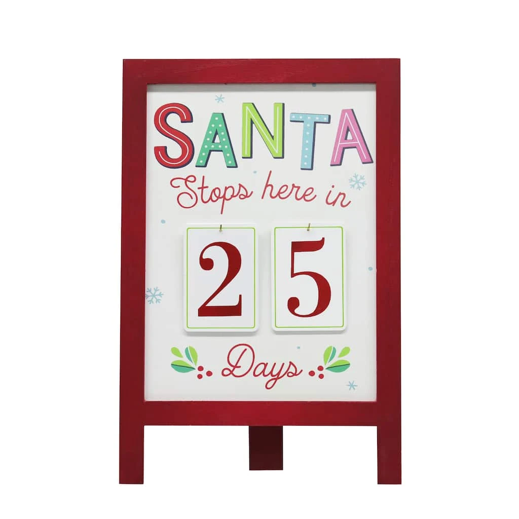 Flash Sale π― 18.5" Santa Stop Here Countdown Decoration by Ashland® π 3 Flash Sale π― 18.5" Santa Stop Here Countdown Decoration by Ashland® π