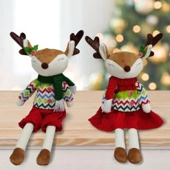 Discount ⌛ Assorted 11.5" Fabric Reindeer Decoration by Ashland® 🎉 -Ashlandty Shop 10701195 2
