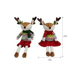 Discount ⌛ Assorted 11.5" Fabric Reindeer Decoration by Ashland® 🎉 -Ashlandty Shop 10701195 3