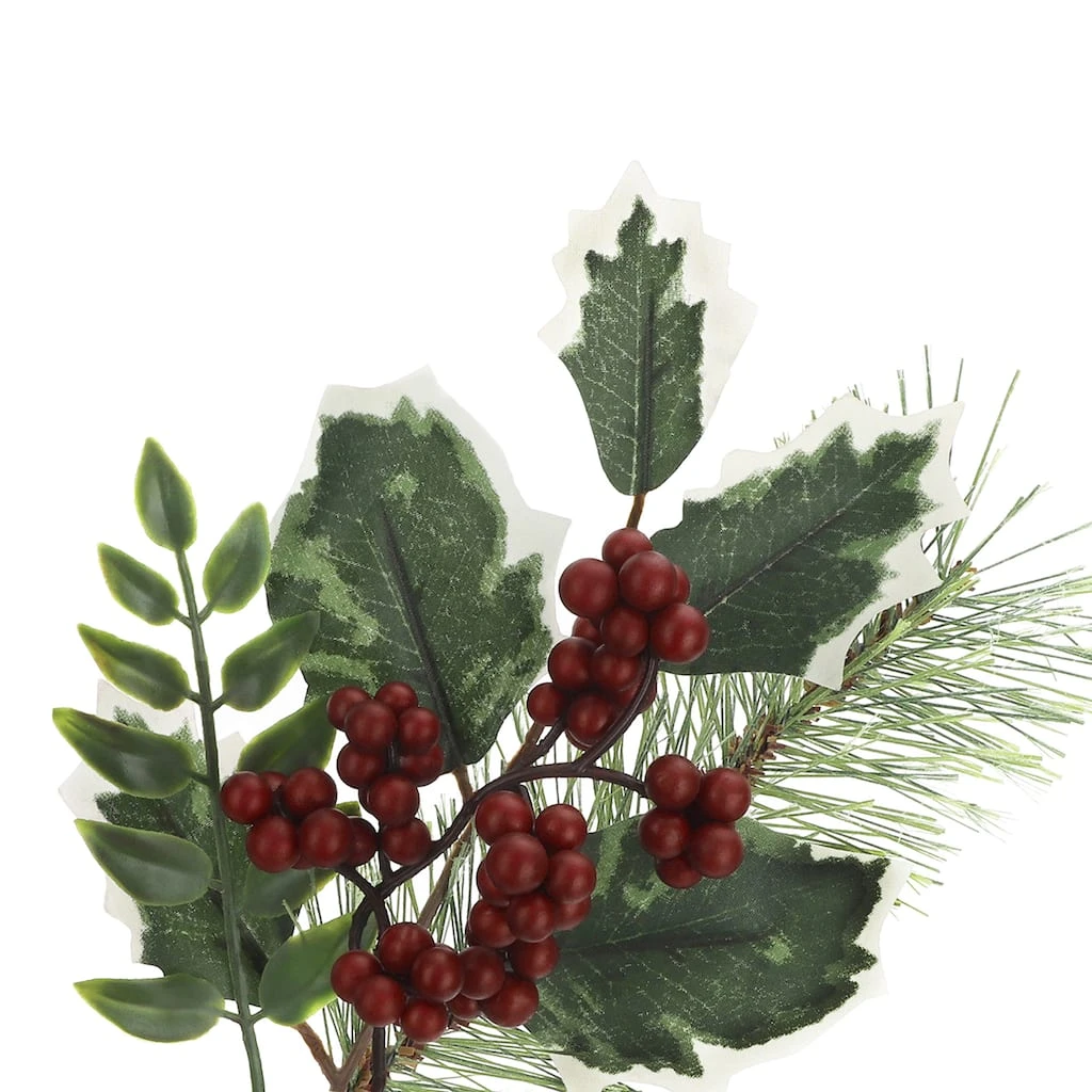 Promo 💯 Pine Leaf Stem with Holly Berries by Ashland® 👏 4 Promo 💯 Pine Leaf Stem with Holly Berries by Ashland® 👏 - Image 2