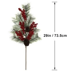 Top 10 ⌛ Cashmere Pine with Red Berries Stem by Ashland® 👍 -Ashlandty Shop 10701304 3