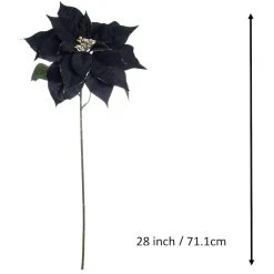 Budget ⌛ Black Poinsettia Stem by Ashland® 🎉 -Ashlandty Shop 10701336 3