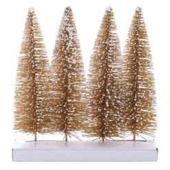 Best deal ✨ 8" Gold Bottle Brush Trees, 4ct. by Ashland® 🤩