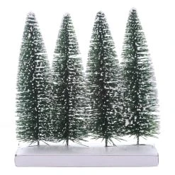 Discount ❤️ 8" Green Bottle Brush Trees, 4ct. by Ashland® 🔔